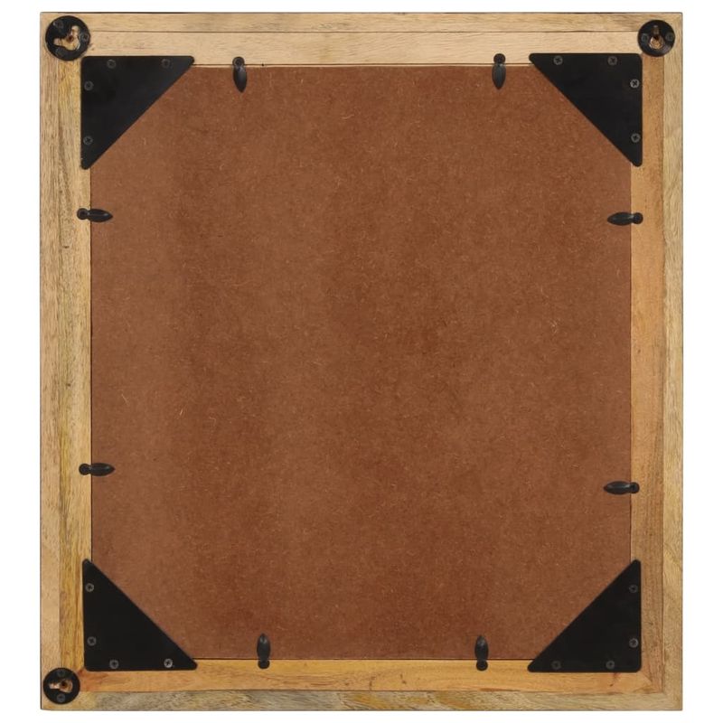 Casa si Gradina - Mobilier - Mobilier baie - Oglinzi baie - Oglinda de baie 55x1x60 cm sticla si lemn masiv de mango - Infinity.ro