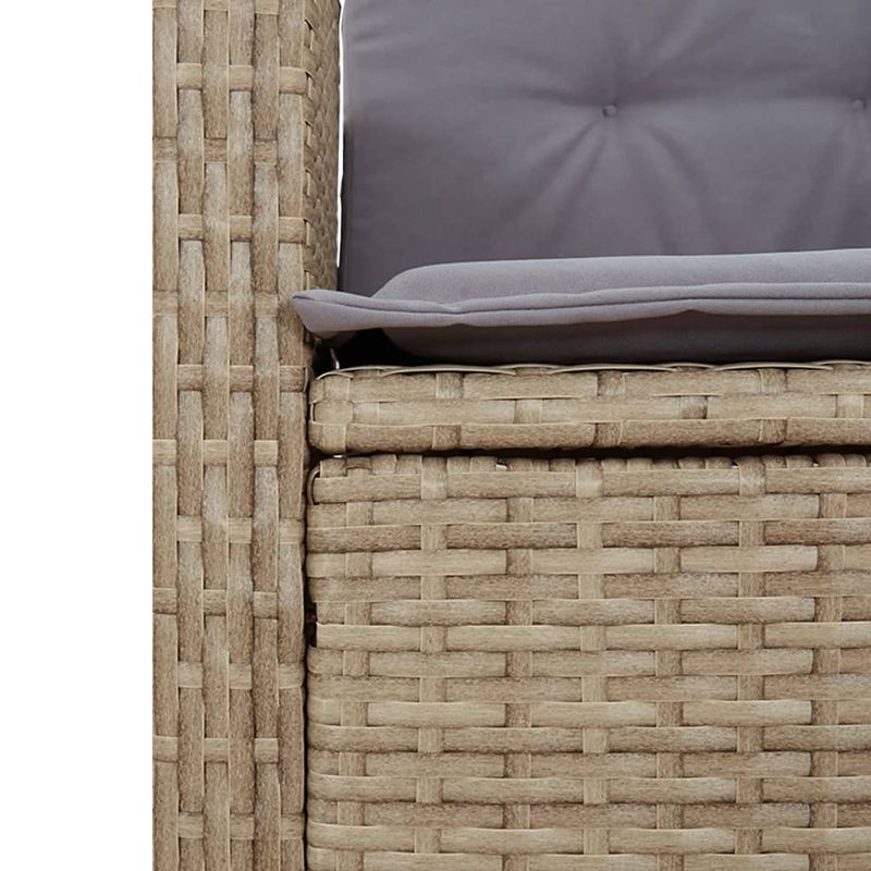 Casa si Gradina - Gradina si terasa - Mobilier exterior - Seturi mobila gradina - Set mobilier pentru gradina, 5 piese, cu perne, bej, poliratan - Infinity.ro