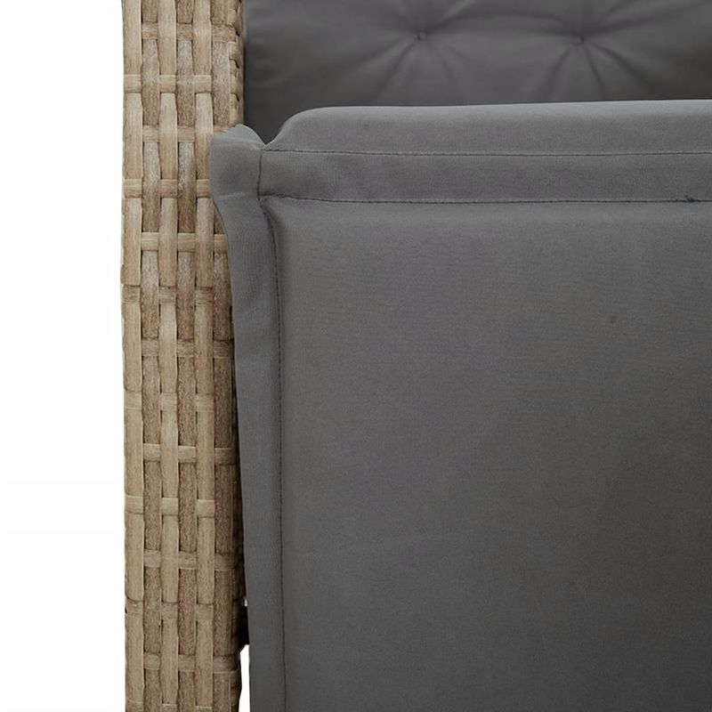 Casa si Gradina - Gradina si terasa - Mobilier exterior - Seturi mobila gradina - Set mobilier pentru gradina, 5 piese, cu perne, bej, poliratan - Infinity.ro