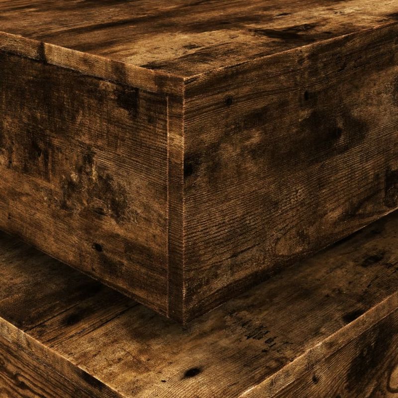 Casa si Gradina - Mobilier - Mese si birouri - Masute de cafea - Masuta de cafea cu lumini LED, stejar sonoma, 90x50x40 cm - Infinity.ro