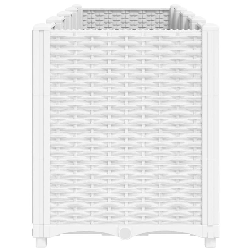 Casa si Gradina - Gradinarit si plante - Plante si ghivece - Ghivece si suporturi - Jardiniera de gradina, alb, 160x40x53 cm, PP - Infinity.ro