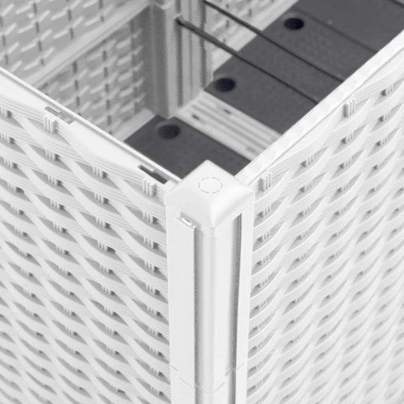 Casa si Gradina - Gradinarit si plante - Plante si ghivece - Ghivece si suporturi - Jardiniera de gradina, alb, 160x40x53 cm, PP - Infinity.ro