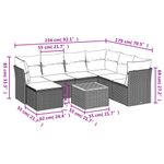 Casa si Gradina - Gradina si terasa - Mobilier exterior - Seturi mobila gradina - Set canapele de gradina, 8 piese, cu perne, bej, poliratan - Infinity.ro