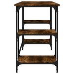 Casa si Gradina - Mobilier - Mese si birouri - Birouri - Birou, stejar fumuriu, 140x50x75 cm, metal si lemn prelucrat - Infinity.ro