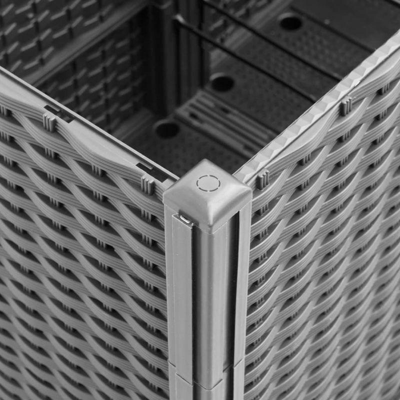 Casa si Gradina - Gradinarit si plante - Plante si ghivece - Ghivece si suporturi - Jardiniera de gradina, gri deschis, 160x160x53 cm, PP - Infinity.ro