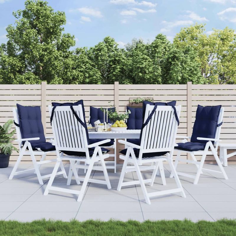 Casa si Gradina - Textile si covoare - Perne si pilote - Perne decorative - Perne scaun spatar inalt 6 buc., bleumarin, tesatura Oxford - Infinity.ro