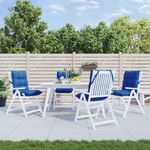 Casa si Gradina - Textile si covoare - Perne si pilote - Perne decorative - Perne scaun spatar mic, 4 buc albastru regal, tesatura Oxford - Infinity.ro