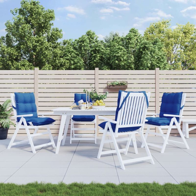 Casa si Gradina - Textile si covoare - Perne si pilote - Perne decorative - Perne scaun spatar mic, 4 buc albastru regal, tesatura Oxford - Infinity.ro