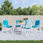 Casa si Gradina - Textile si covoare - Perne si pilote - Perne decorative - Perne scaun cu spatar mic, 4 buc., turcoaz, tesatura oxford - Infinity.ro