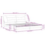 Casa si Gradina - Mobilier - Paturi si accesorii - Paturi - Cadru de pat cu tablie, negru, 200x200 cm, piele ecologica - Infinity.ro