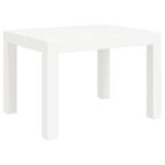 Casa si Gradina - Gradina si terasa - Mobilier exterior - Mese gradina - Masa de gradina, alb, 59x47x40 cm, PP - Infinity.ro