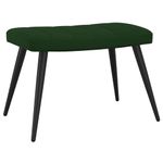 Casa si Gradina - Mobilier - Scaune si fotolii - Fotolii - Fotoliu de relaxare cu taburet, verde inchis, catifea - Infinity.ro