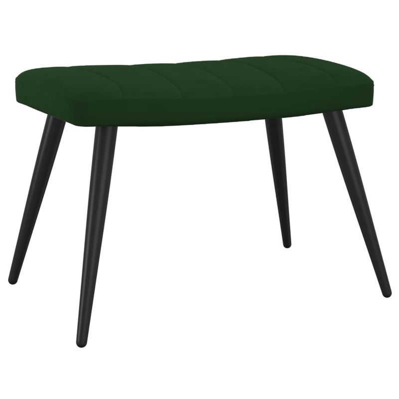 Casa si Gradina - Mobilier - Scaune si fotolii - Fotolii - Fotoliu de relaxare cu taburet, verde inchis, catifea - Infinity.ro