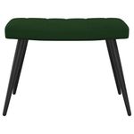 Casa si Gradina - Mobilier - Scaune si fotolii - Fotolii - Fotoliu de relaxare cu taburet, verde inchis, catifea - Infinity.ro