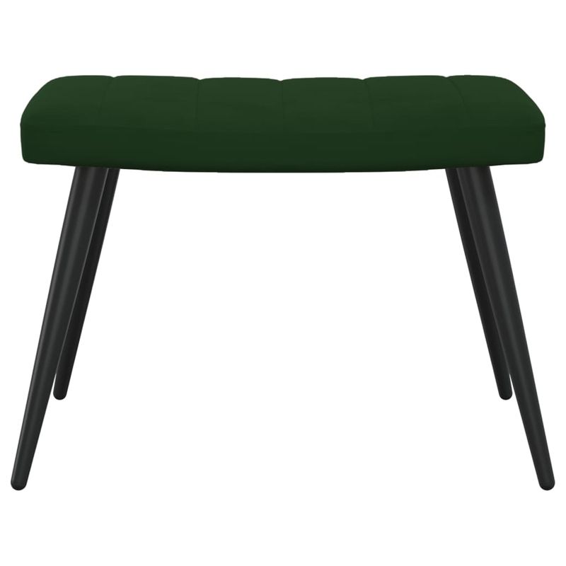 Casa si Gradina - Mobilier - Scaune si fotolii - Fotolii - Fotoliu de relaxare cu taburet, verde inchis, catifea - Infinity.ro