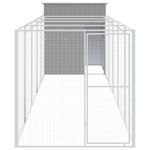 Petshop - Accesorii petshop - Culcusuri si custi - Custi interior si exterior - Cusca de caine & tarc gri deschis 165x659x181cm otel galvanizat - Infinity.ro