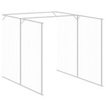 Petshop - Accesorii petshop - Culcusuri si custi - Custi interior si exterior - Cusca de caine & tarc gri deschis 165x659x181cm otel galvanizat - Infinity.ro