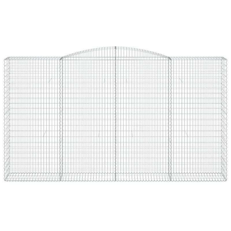 Casa si Gradina - Gradina si terasa - Garduri, panouri si accesorii - Cosuri gabion arcuite, 15 buc 400x50x220/240cm, fier galvanizat - Infinity.ro