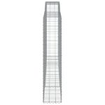 Casa si Gradina - Gradina si terasa - Garduri, panouri si accesorii - Cosuri gabion arcuite, 15 buc 400x50x220/240cm, fier galvanizat - Infinity.ro