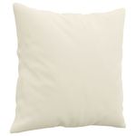 Casa si Gradina - Mobilier - Canapele si coltare - Canapele - Canapea cu 2 locuri cu pernute, crem, 120 cm, catifea - Infinity.ro