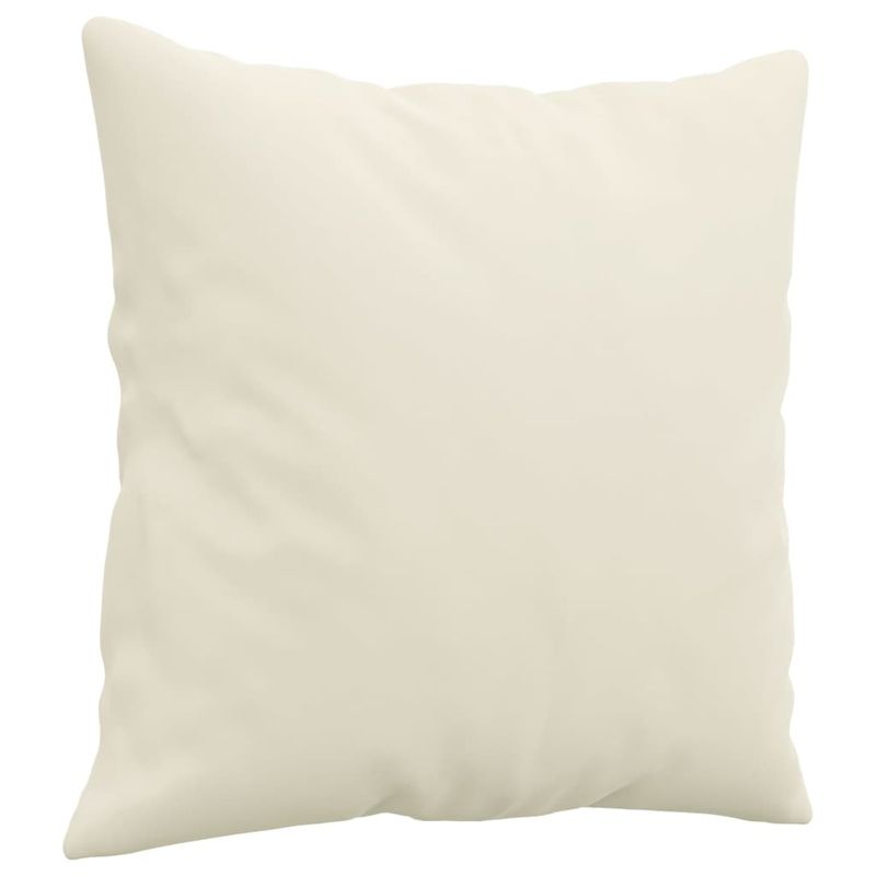 Casa si Gradina - Mobilier - Canapele si coltare - Canapele - Canapea cu 2 locuri cu pernute, crem, 120 cm, catifea - Infinity.ro