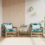 Casa si Gradina - Gradina si terasa - Mobilier exterior - Canapele si fotolii gradina - fotoliu de gradina cu perne, 2 buc., lemn de pin tratat - Infinity.ro