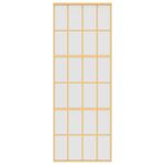 Casa si Gradina - Constructii - Usi interior, exterior si garaj - Usi garaj - Usa glisanta, auriu, 76x205 cm, sticla ESG mata si aluminiu - Infinity.ro