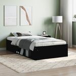 Casa si Gradina - Mobilier - Paturi si accesorii - Paturi - Cadru pat, negru, 90x190 cm - Infinity.ro