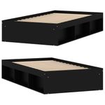 Casa si Gradina - Mobilier - Paturi si accesorii - Paturi - Cadru pat, negru, 90x190 cm - Infinity.ro