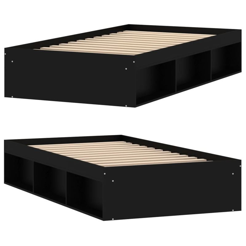 Casa si Gradina - Mobilier - Paturi si accesorii - Paturi - Cadru pat, negru, 90x190 cm - Infinity.ro
