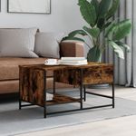 Casa si Gradina - Mobilier - Mese si birouri - Masute de cafea - Masuta de cafea, stejar fumuriu, 85,5x51x45 cm, lemn prelucrat - Infinity.ro