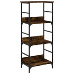 Casa si Gradina - Mobilier - Biblioteci si rafturi - Biblioteci - Raft de carti stejar afumat 50x33x117,5 cm lemn prelucrat - Infinity.ro