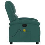 Ingrijire personala si Cosmetice - Sanatate si wellness - Articole wellness - Fotolii de masaj - Fotoliu de masaj rabatabil, verde inchis, material textil - Infinity.ro