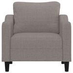 Casa si Gradina - Mobilier - Scaune si fotolii - Fotolii - Fotoliu canapea, gri taupe, 60 cm, material textil - Infinity.ro