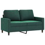 Casa si Gradina - Mobilier - Canapele si coltare - Canapele - Canapea cu 2 locuri, verde inchis, 120 cm, catifea - Infinity.ro
