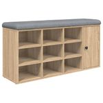 Casa si Gradina - Mobilier - Organizare si depozitare - Bancute - Banca pentru pantofi stejar sonoma 102x32x50 cm lemn prelucrat - Infinity.ro