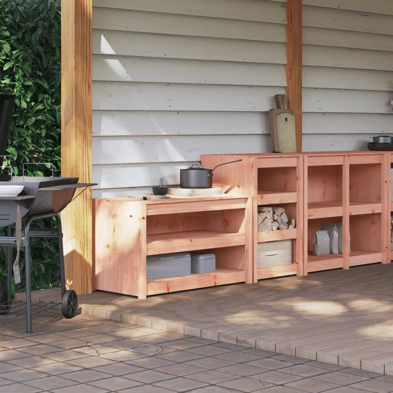 Casa si Gradina - Mobilier - Comode si corpuri - Corpuri bucatarie - Dulapuri de bucatarie de exterior, 2 buc., lemn masiv douglas - Infinity.ro