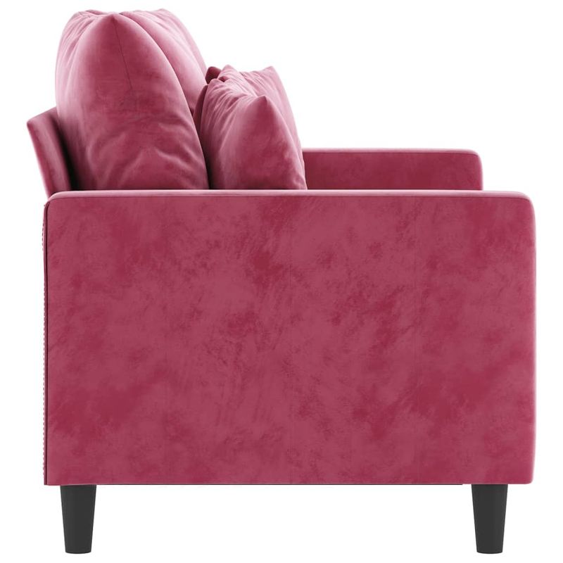Casa si Gradina - Mobilier - Canapele si coltare - Canapele - Canapea cu 2 locuri, rosu vin, 120 cm, catifea - Infinity.ro