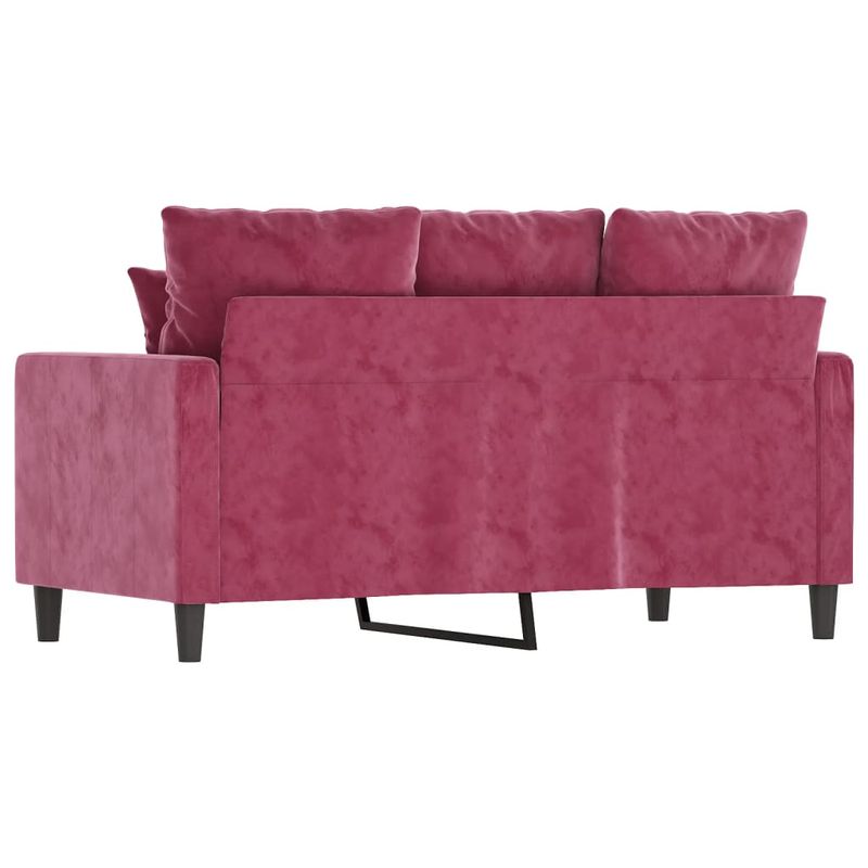 Casa si Gradina - Mobilier - Canapele si coltare - Canapele - Canapea cu 2 locuri, rosu vin, 120 cm, catifea - Infinity.ro