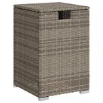 Casa si Gradina - Gradina si terasa - Mobilier exterior - Mese gradina - Masa masca acoperire rezervor propan gri 40x40x60 cm poliratan - Infinity.ro