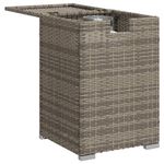 Casa si Gradina - Gradina si terasa - Mobilier exterior - Mese gradina - Masa masca acoperire rezervor propan gri 40x40x60 cm poliratan - Infinity.ro