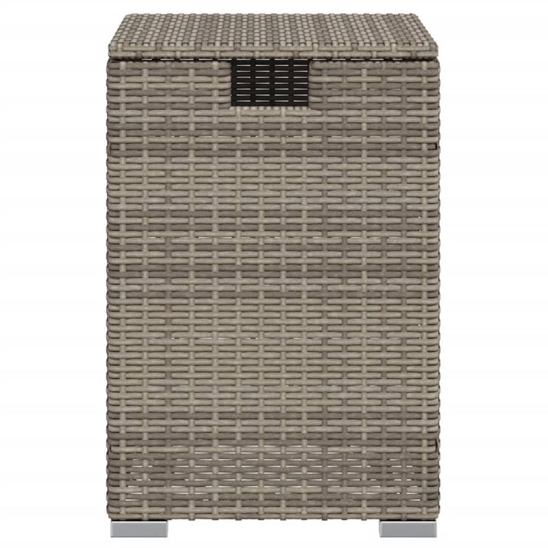 Casa si Gradina - Gradina si terasa - Mobilier exterior - Mese gradina - Masa masca acoperire rezervor propan gri 40x40x60 cm poliratan - Infinity.ro