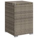 Casa si Gradina - Gradina si terasa - Mobilier exterior - Mese gradina - Masa masca acoperire rezervor propan gri 40x40x60 cm poliratan - Infinity.ro