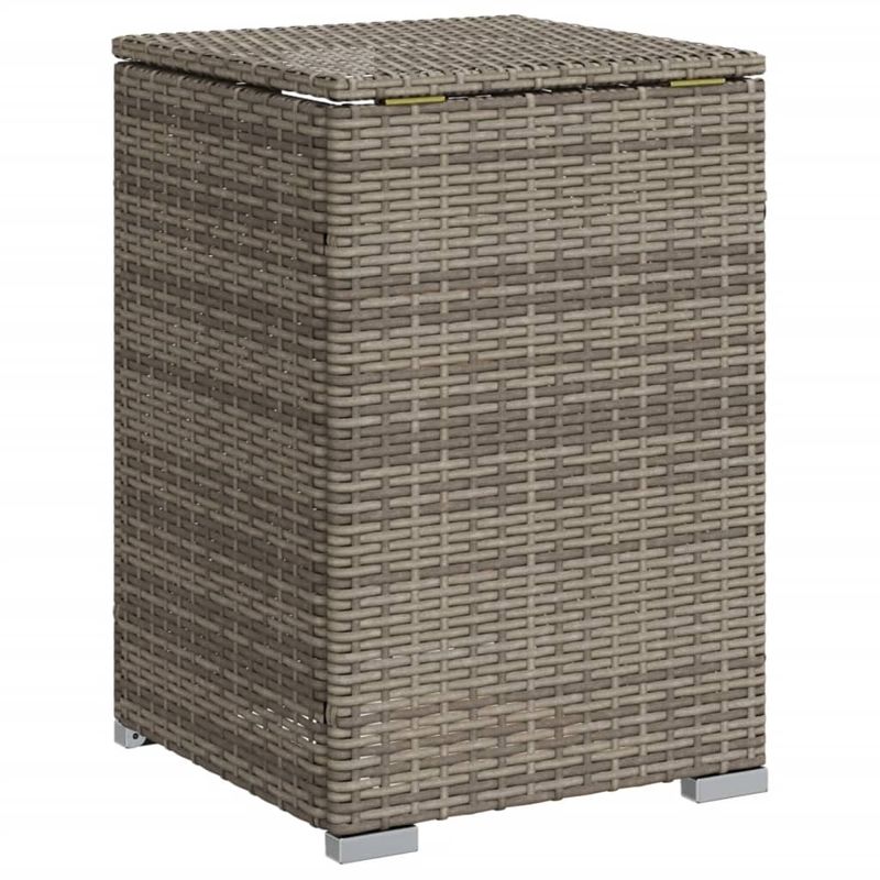 Casa si Gradina - Gradina si terasa - Mobilier exterior - Mese gradina - Masa masca acoperire rezervor propan gri 40x40x60 cm poliratan - Infinity.ro