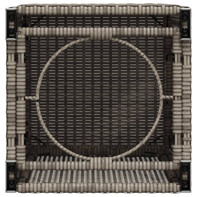 Casa si Gradina - Gradina si terasa - Mobilier exterior - Mese gradina - Masa masca acoperire rezervor propan gri 40x40x60 cm poliratan - Infinity.ro