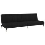 Casa si Gradina - Mobilier - Canapele si coltare - Canapele - Canapea extensibila cu 2 locuri, negru, catifea - Infinity.ro