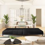 Casa si Gradina - Mobilier - Canapele si coltare - Canapele - Canapea extensibila cu 2 locuri, negru, catifea - Infinity.ro