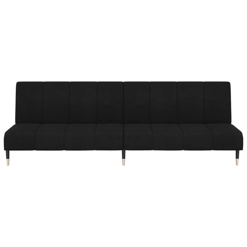Casa si Gradina - Mobilier - Canapele si coltare - Canapele - Canapea extensibila cu 2 locuri, negru, catifea - Infinity.ro