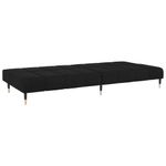 Casa si Gradina - Mobilier - Canapele si coltare - Canapele - Canapea extensibila cu 2 locuri, negru, catifea - Infinity.ro