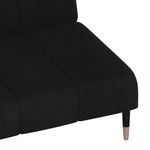 Casa si Gradina - Mobilier - Canapele si coltare - Canapele - Canapea extensibila cu 2 locuri, negru, catifea - Infinity.ro